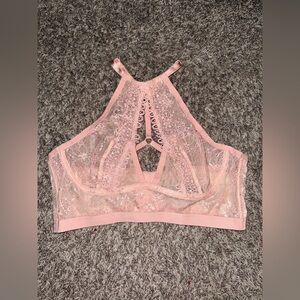 Victoria’s Secret Very Sexy Pink Floral Lace & Mesh Bralette Size Large